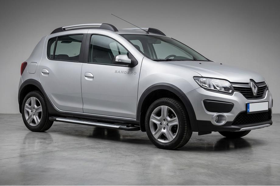 Renault Sandero 2013-2022 Progi Boczne Line (2 szt., Aluminium) Image