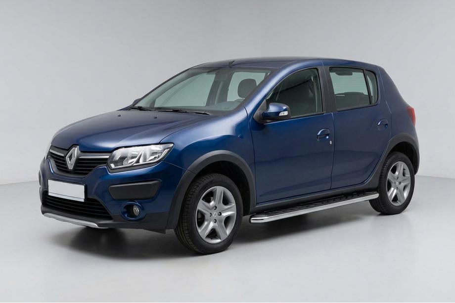 Renault Sandero 2013-2022 Progi Boczne Maydos V1 (2 szt., Aluminium i Stal Nierdzewna) Image