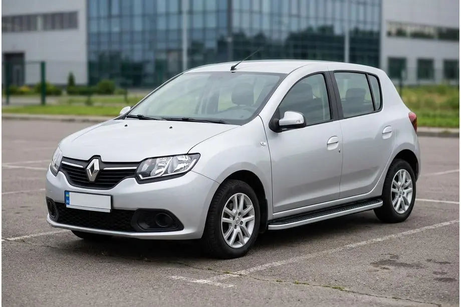 Renault Sandero 2013-2022 Progi Boczne Tayga Grey (2 szt., Aluminium) Image