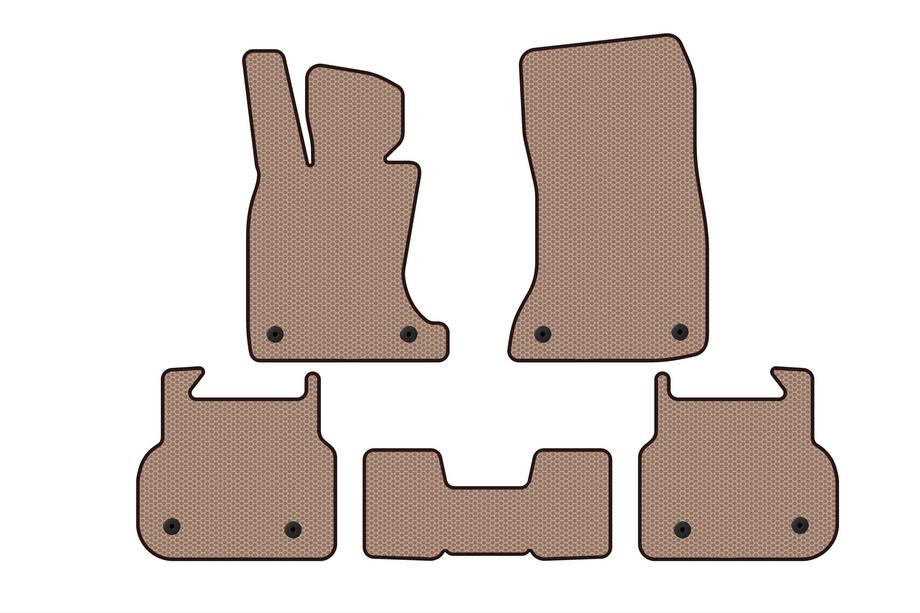 BMW 7 Series F01/F02 2008-2015 Gumowe dywaniki Carsuit (do F01, beżowe) Image