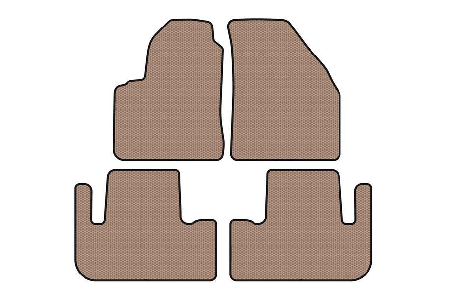 Chevrolet Tacuma/Rezzo 2000-2008 Gumowe Dywaniki Carsuit (Beżowe) Image