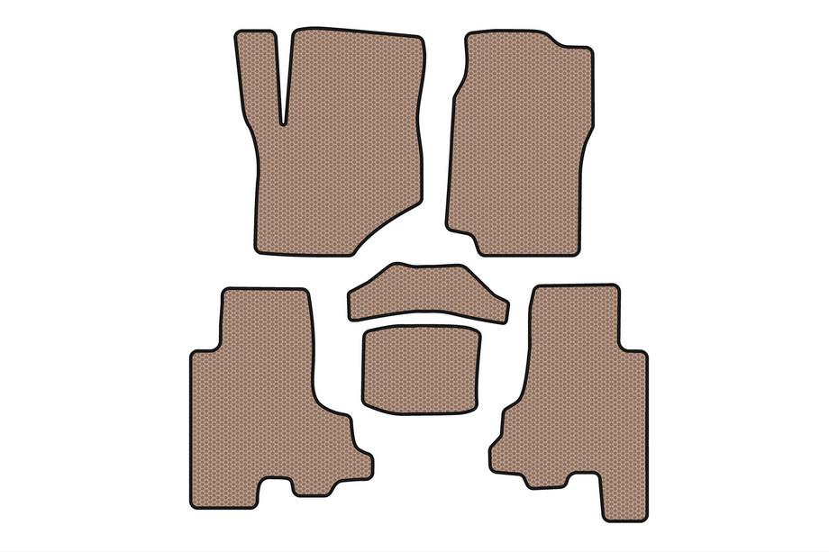 Chevrolet Trailblazer 2002-2012 Gumowe Dywaniki Carsuit (Beżowe) Image