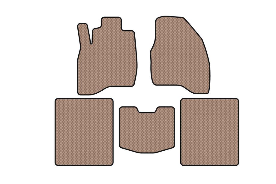 Ford Explorer 2011-2019 Gumowe dywaniki Carsuit (2015-2019, 5-osobowy, beżowe) Zdjęcia 1