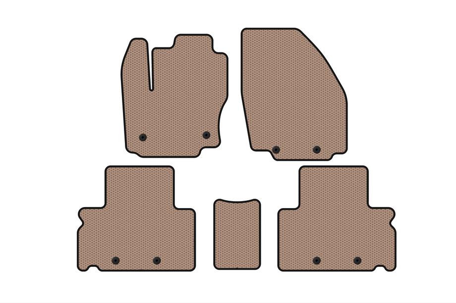 Ford S-Max 2007-2014 Gumowe Dywaniki Carsuit (Beżowe) Image