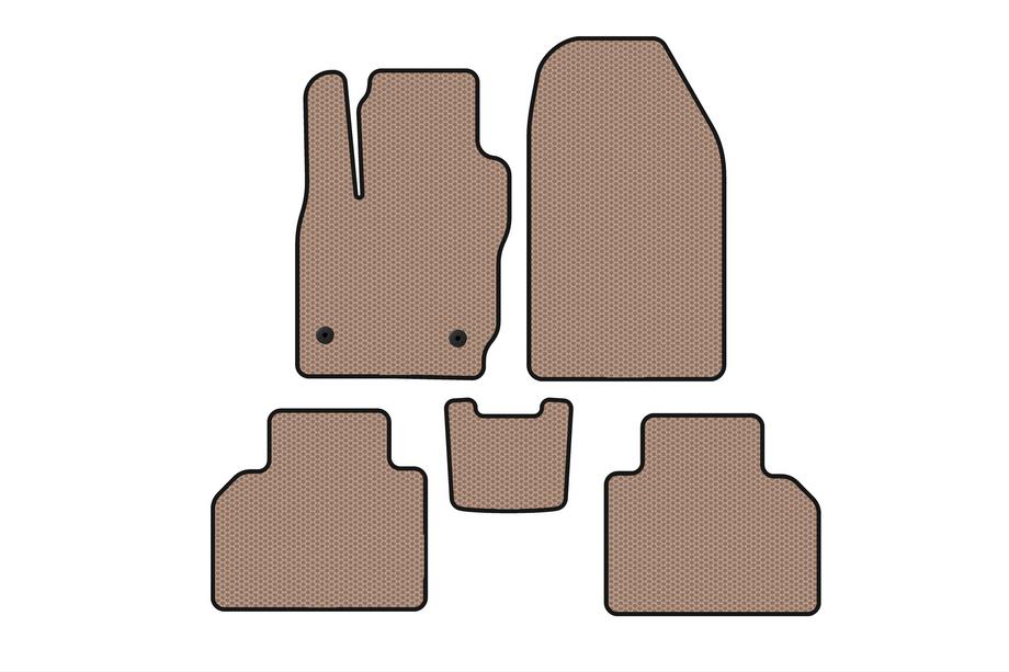Ford Courier 2014-2023 Gumowe Dywaniki Carsuit (Beżowe) Image