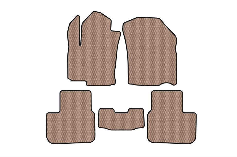 Fiat Sedici 2006-2014 Gumowe Dywaniki Carsuit (HB, Beżowe) Zdjęcia 1