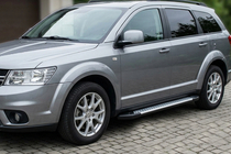 Fiat Freemont 2011-2016 Progi boczne Allmond Grey (2 szt., aluminium) zdjęcia 1