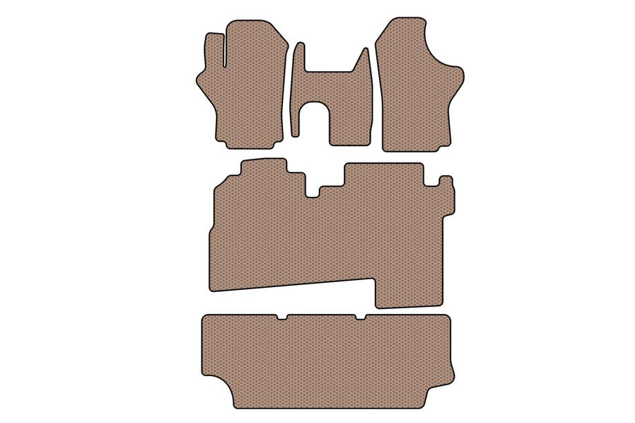 Hyundai H200, H1, Starex 1998-2007 Dywaniki gumowe Carsuit (2004-2007, 3 rzędy, 8-osobowy, beżowe) Image