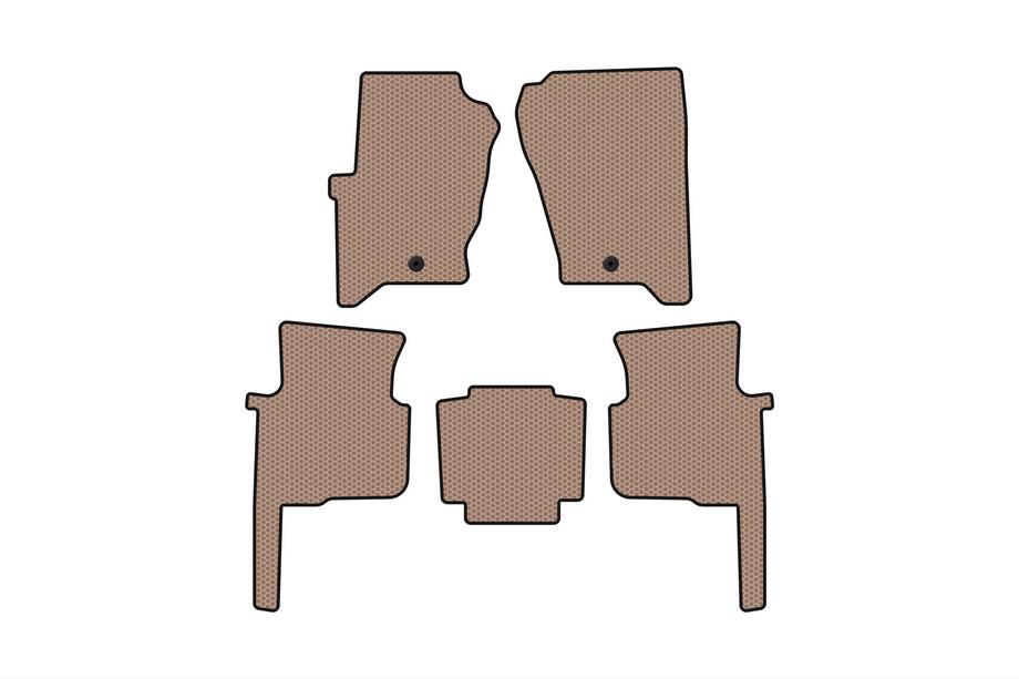 Land Rover Discovery III 2004–2009 Gumowe Dywaniki Carsuit (Beżowe) Image