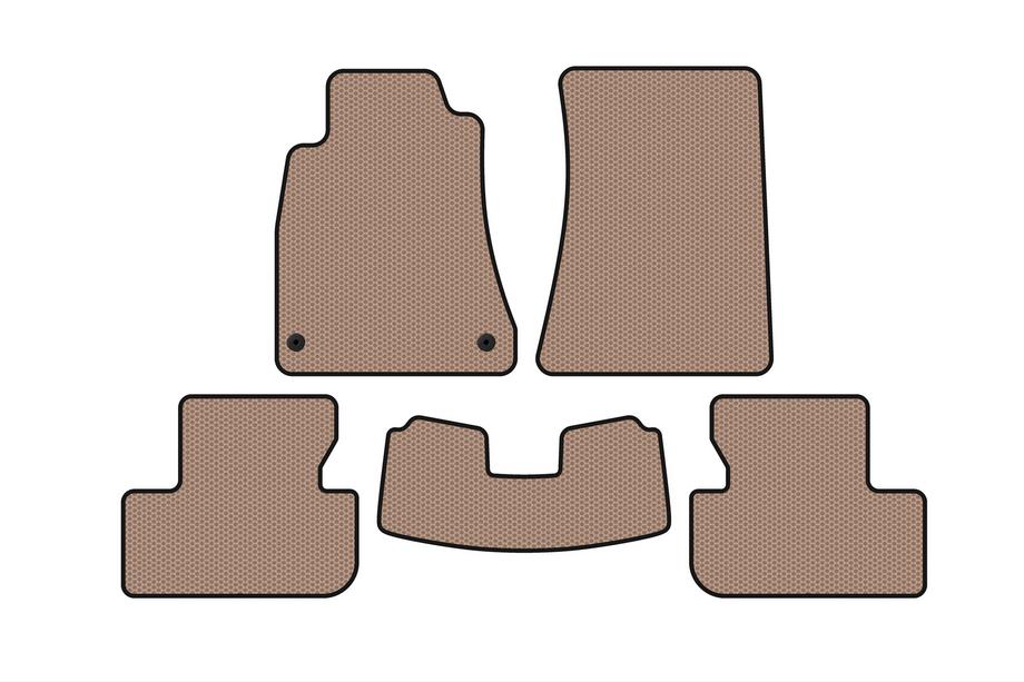 Lexus IS 2005-2013 Gumowe dywaniki Carsuit (SD, Bez napedu 4x4, Bezowe) Zdjęcia 1