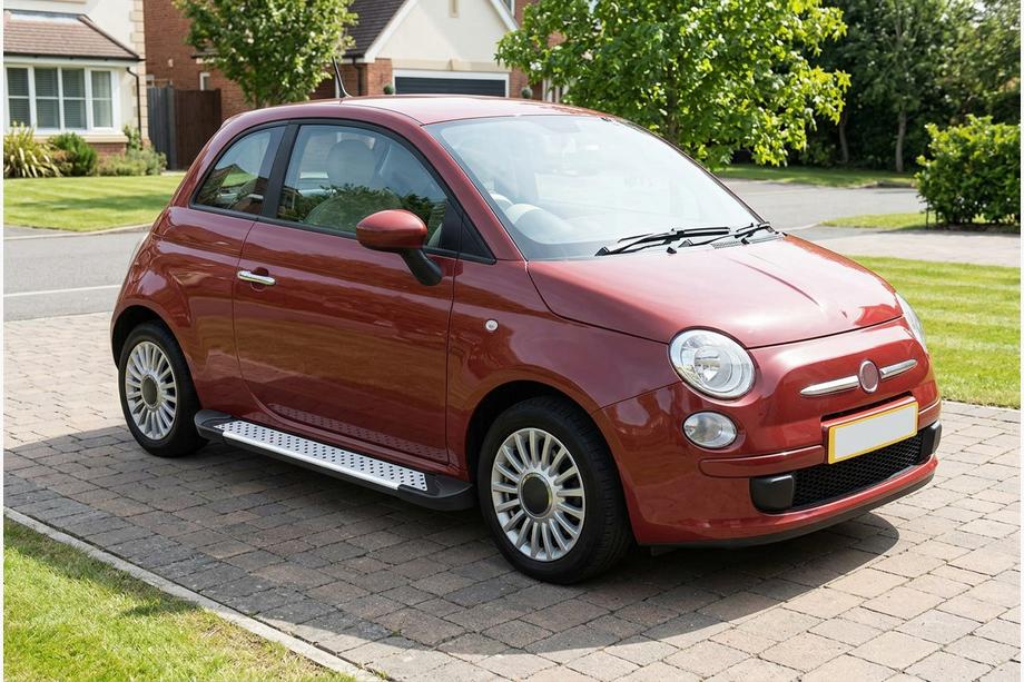 Fiat 500/500L 2013-2022 Progi boczne Allmond Grey (2 szt., aluminium) Image