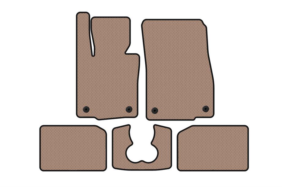 Mini Cooper F55/56/57 2014-2023 Dywaniki gumowe Carsuit (do S F55, 5-drzwiowy, beżowe) Image