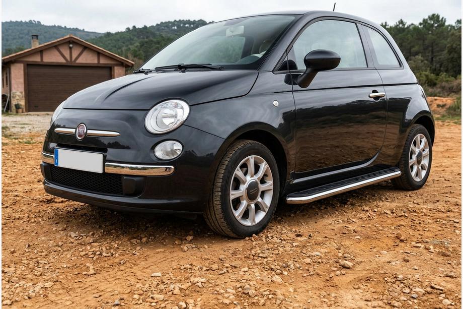 Fiat 500/500L 2013-2022 Progi Boczne Maydos V1 (2 szt., Aluminium i Stal Nierdzewna) Image