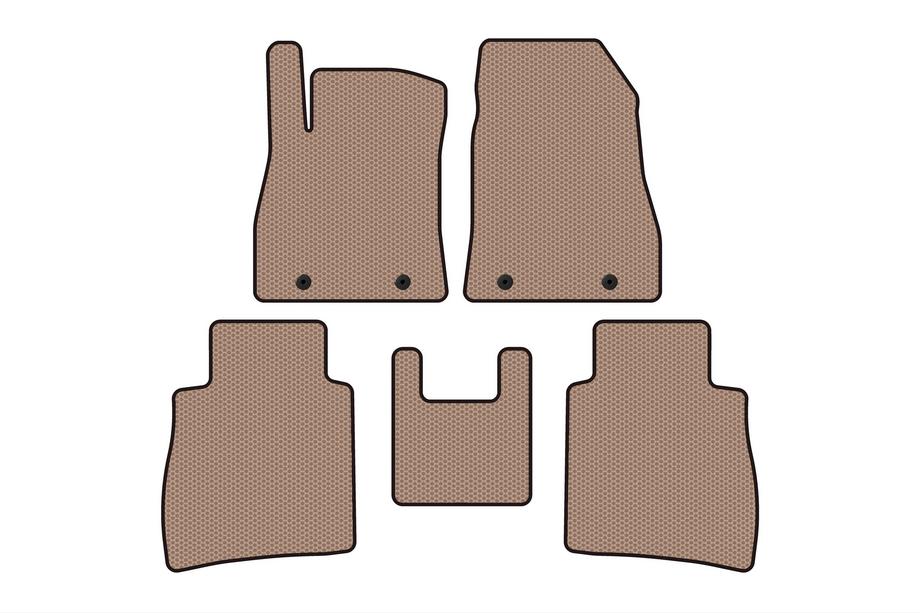 Nissan Sentra 2012-2019 Gumowe dywaniki Carsuit (SD, beżowe) Image