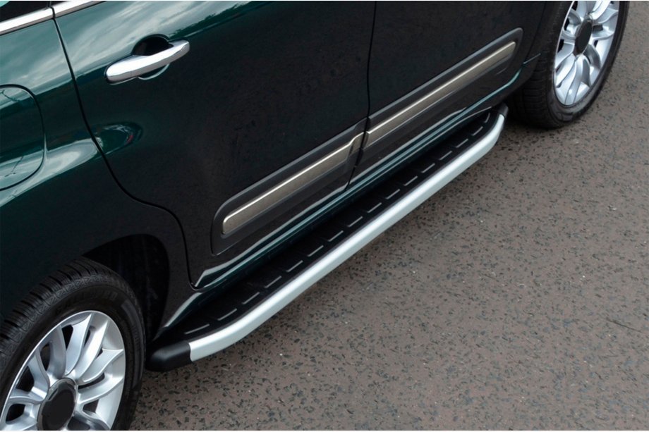 Fiat 500/500L 2013-2022 Progi Boczné Fullmond (2 szt., Aluminium) Image