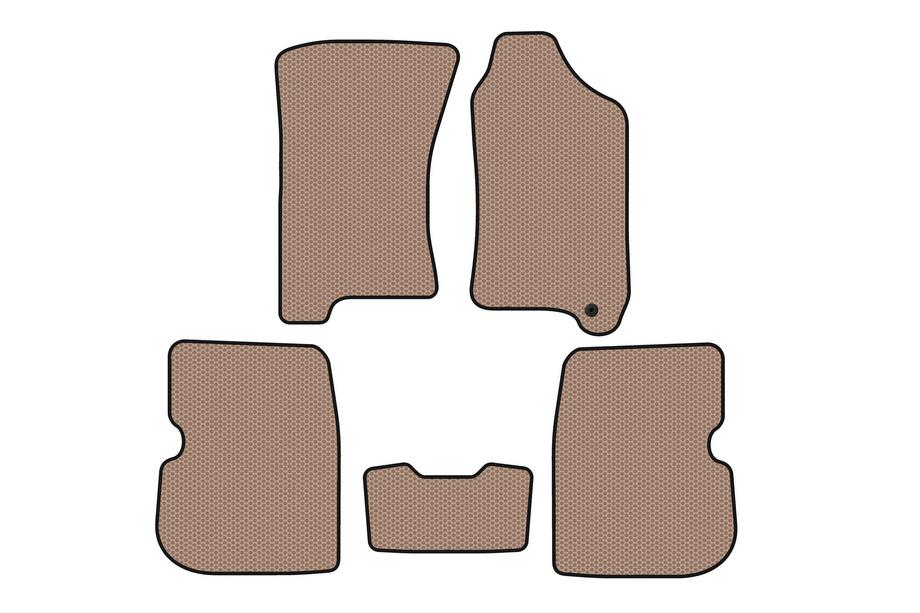Subaru Forester 1997-2002 Gumowe Dywaniki Carsuit (Kierownica po Prawej, Beżowe) Image