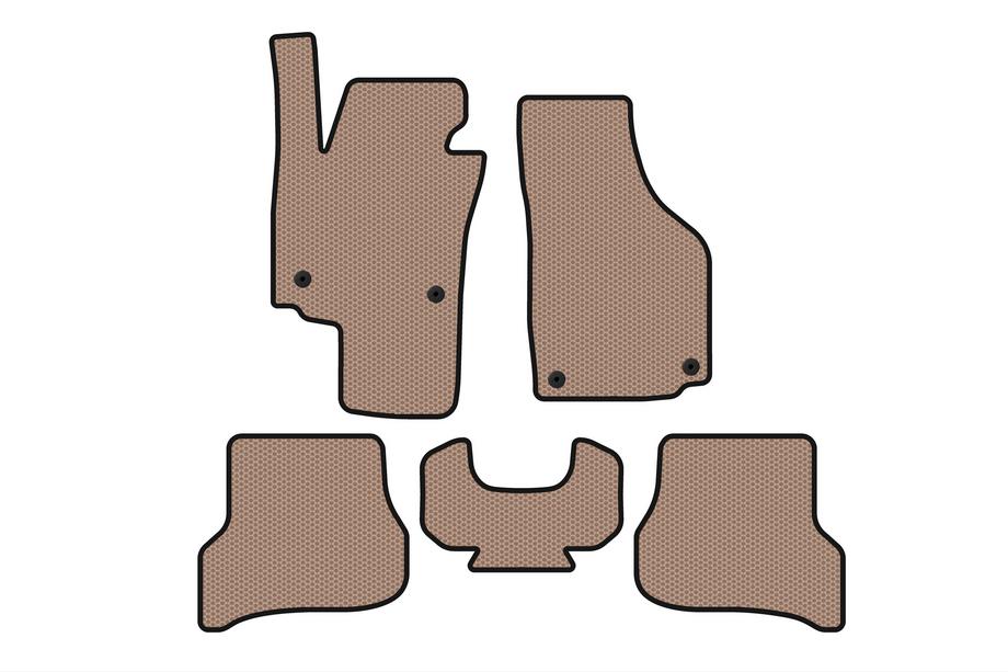 Seat Altea 2004-2015 Gumowe Dywaniki Carsuit (Beżowe) Image
