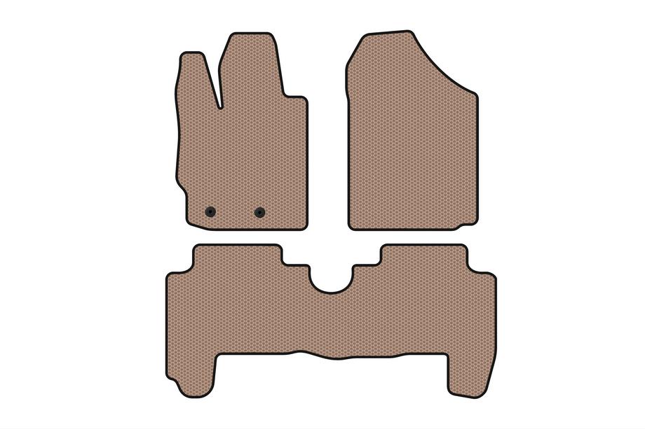 Toyota Yaris 2006-2011 Gumowe dywaniki Carsuit (HB, 5-drzwiowy, beżowy) Image