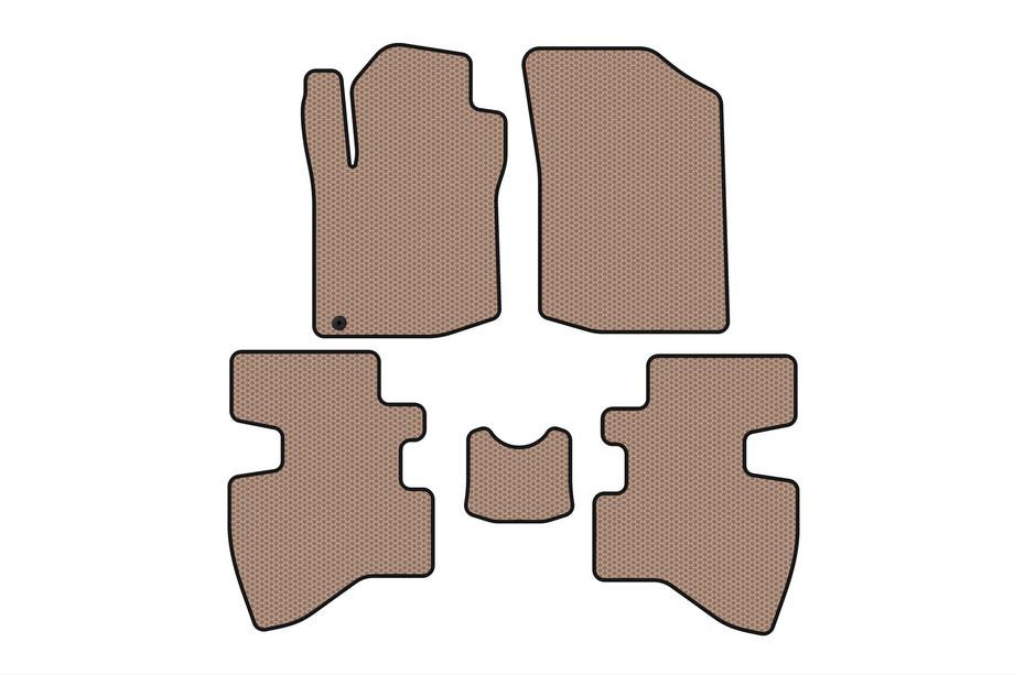Toyota Aygo 2007-2014 Dywaniki gumowe Carsuit (2007-2009, HB, 3-drzwiowy, beżowe) Image