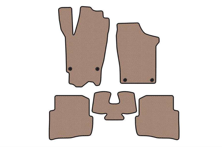 Volkswagen Fox 2003-2021 Dywaniki gumowe Carsuit (HB, 3-drzwiowy, beżowe) Image