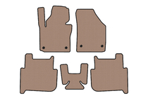 Volkswagen Touran 2003-2010 Dywaniki gumowe Carsuit (2 rzędy, 2006-2010, 7-osobowy, beżowe) zdjęcia 1