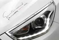 Hyundai IX-35 2010-2015 Nakladki na Reflektory (2013-2015, 2 szt., plastik) zdjęcia 1
