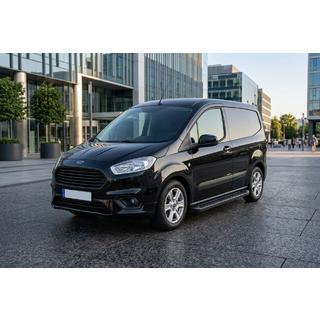 Progi Boczné Allmond Black (2 szt., Aluminium) Ford Courier 2014-2023 zdjęcia 1