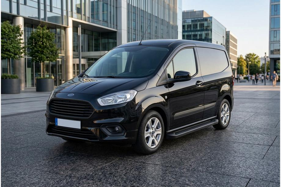 Ford Courier 2014-2023 Progi Boczné Allmond Black (2 szt., Aluminium) Image