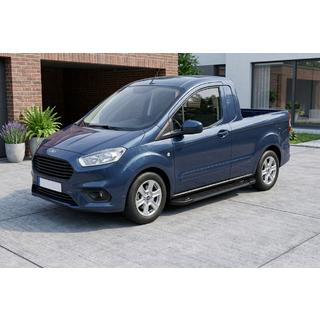 Progi Boczne RedLine Black (2 szt., Aluminium) Ford Courier 2014-2023 zdjęcia 1