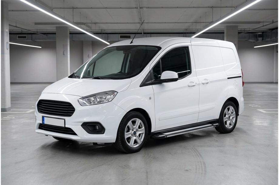 Ford Courier 2014-2023 Progi Boczné Rainbow (2 szt., Aluminium) Image