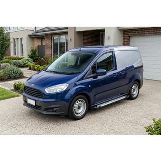 Progi Boczne Allmond Grey (2 szt., Aluminium) Ford Courier 2014-2023 zdjęcia 1
