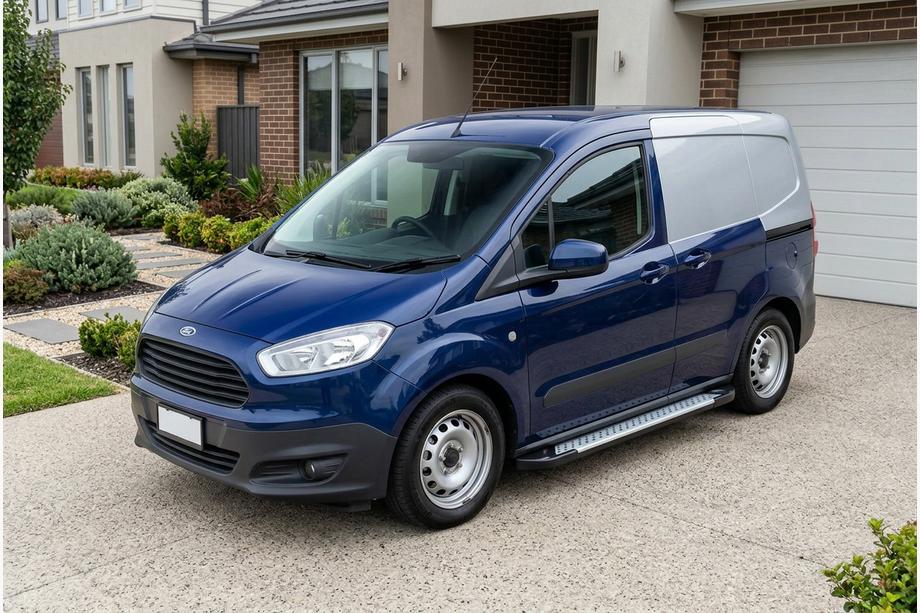 Ford Courier 2014-2023 Progi Boczne Allmond Grey (2 szt., Aluminium) Image