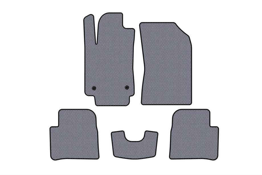 Citroen C-3 2016-2023 Gumowe Dywaniki Carsuit (HB, Szary) Image