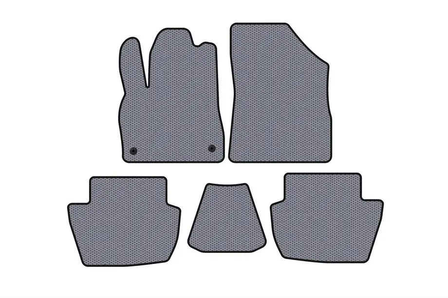Citroen DS-5 2011-2015 Gumowe dywaniki Carsuit (HB, Hybryda/AT, szary) Image
