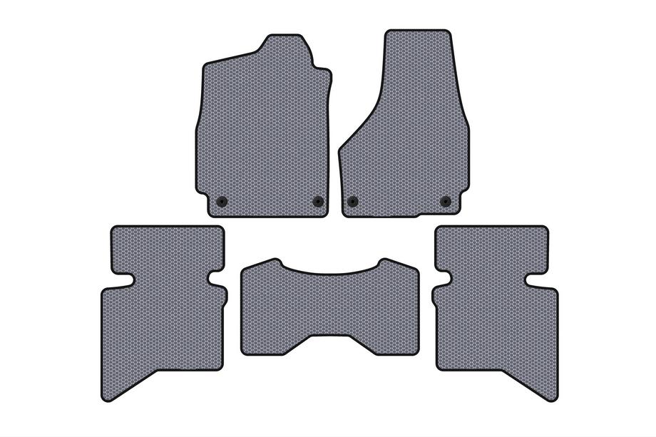 Dodge RAM (DS/DJ/D2) 2009–2024 Dywaniki gumowe Carsuit (2009+, 5-osobowy/Podwójna kabina, szary) Zdjęcia 1