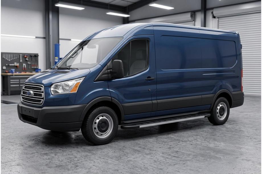 Ford Transit 2000–2014 Progi Boczné Duru (2 szt., Aluminium) L2 (średni rozstaw osi) Image