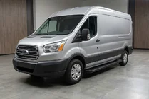 Ford Transit 2014- Progi Boczné Allmond Black (2 szt., Aluminium) zdjęcia 1