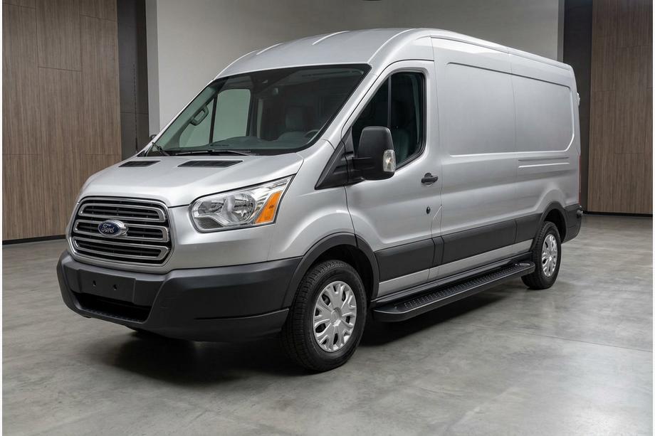 Ford Transit 2014- Progi Boczné Allmond Black (2 szt., Aluminium) L2 (Długa)/L3 (Przedłużona) Image