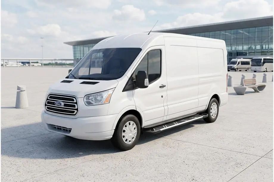 Ford Transit 2014- Progi Boczné Sunrise (2 szt., Aluminium) Image