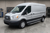 Ford Transit 2014- Progi Boczné RedLine V1 (2 szt., Aluminium) zdjęcia 1