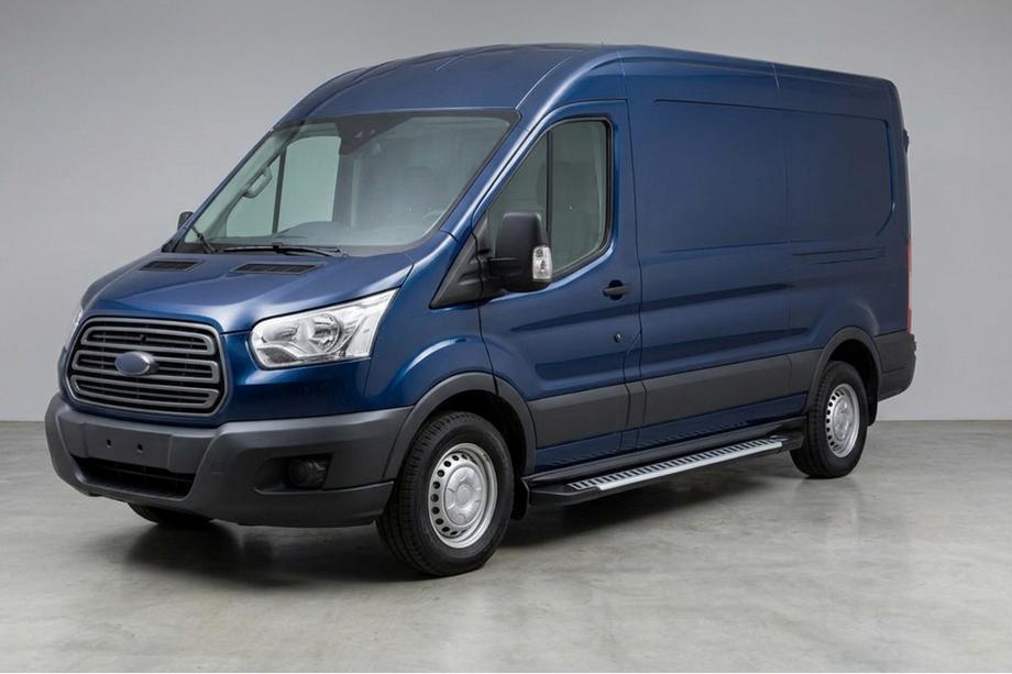Ford Transit 2014- Progi Boczne Line (2 szt., Aluminium) Image