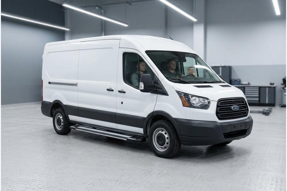 Ford Transit 2014- Progi Boczné Rainbow (2 szt., Aluminium) L2 (Długa)/L3 (Przedłużona) Image