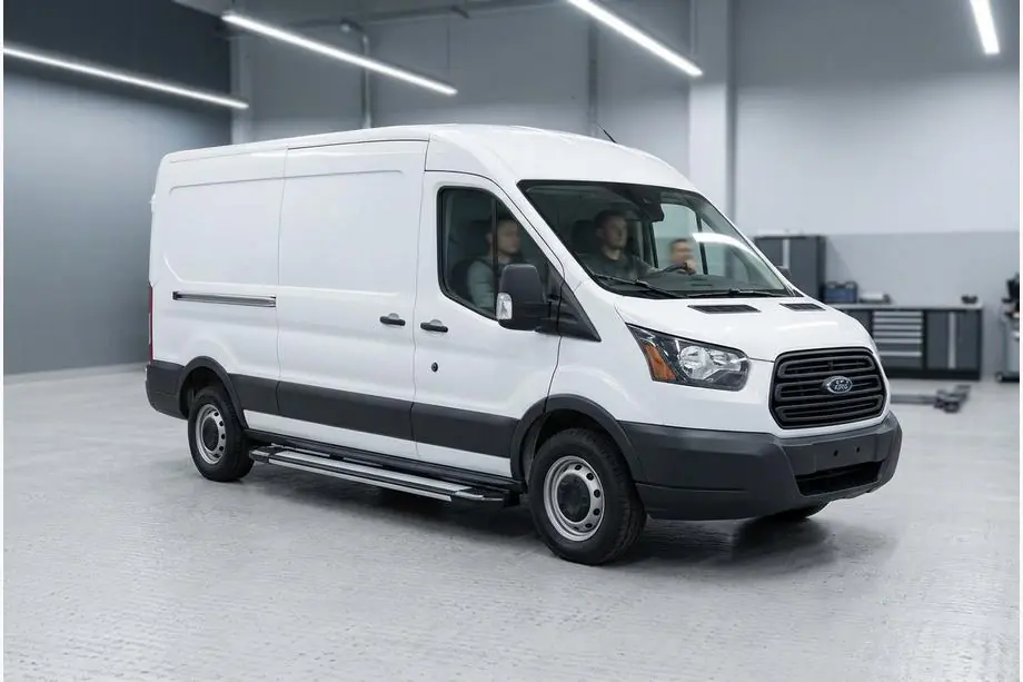 Ford Transit 2014- Progi Boczné Rainbow (2 szt., Aluminium) Image