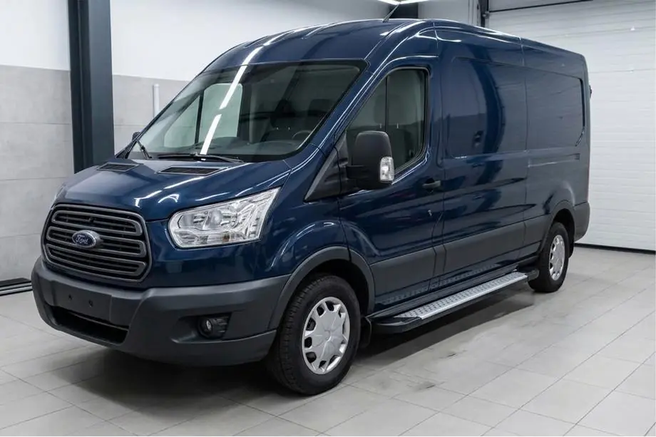 Ford Transit 2014- Progi Boczné Allmond Grey (2 szt., Aluminium) Image