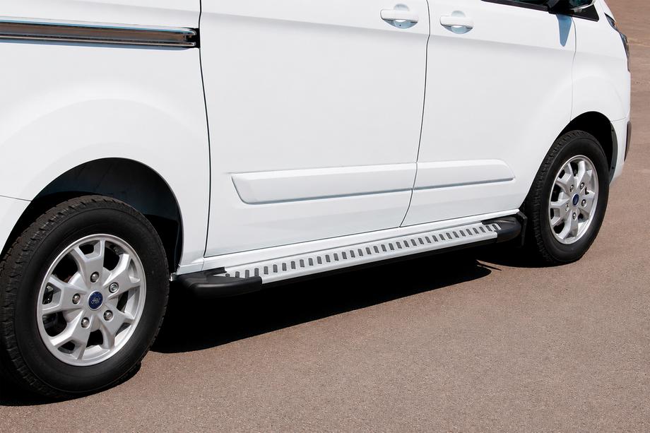 Ford Custom 2013-2022 Progi Boczne Line (2 szt., Aluminium) Image