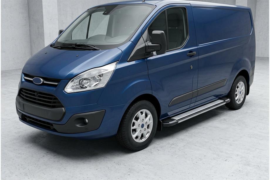 Ford Custom 2013-2022 Progi Boczné Rainbow (2 szt., Aluminium) Image