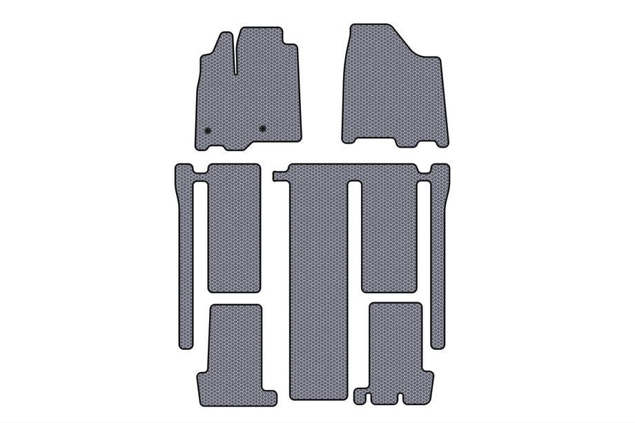 Toyota Sienna 2010-2020 Gumowe dywaniki Carsuit (3 rzędy, szare) Image