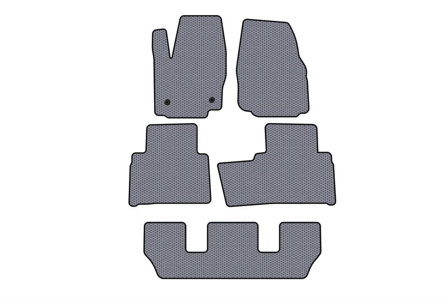 Ford Galaxy 2007-2015 Gumowe dywaniki Carsuit (3 rzędy, szare) Zdjęcia 1