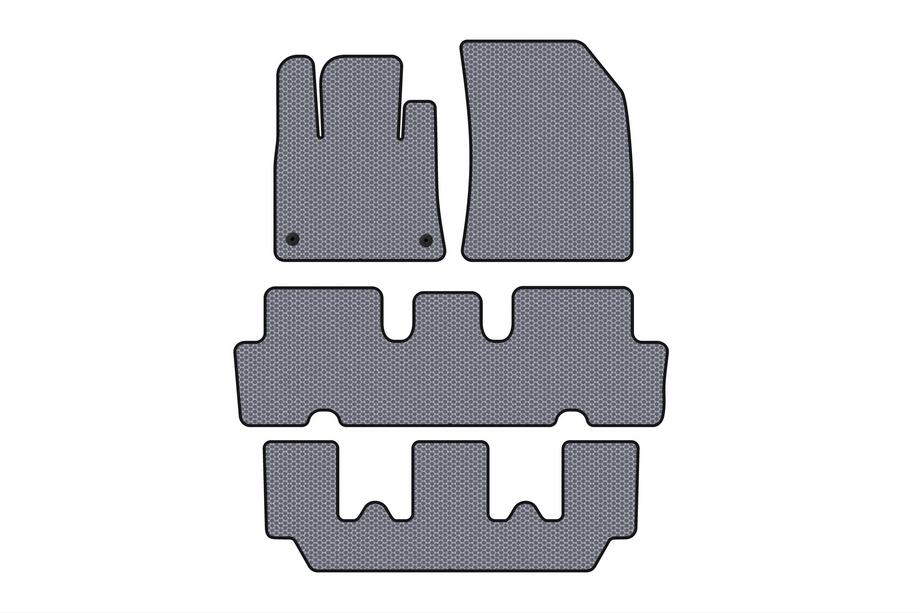 Citroen C-4 Picasso 2013–2022 Gumowe Dywaniki Carsuit V1 (3 Rzędy, Szary) Image