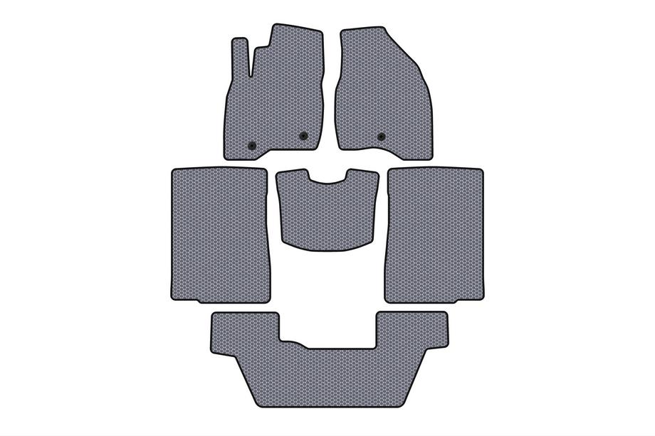 Ford Explorer 2011-2019 Gumowe Dywaniki Carsuit (2015-2017, 3 Rzędy, 7-osobowy, Szary) Image